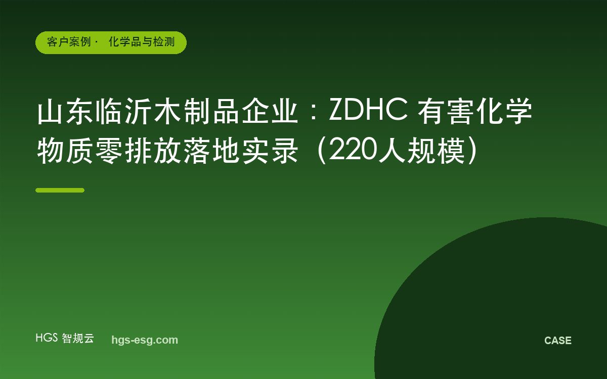 山东临沂木制品企业：ZDHC 有害化学物质零排放落地实录（220人规模）